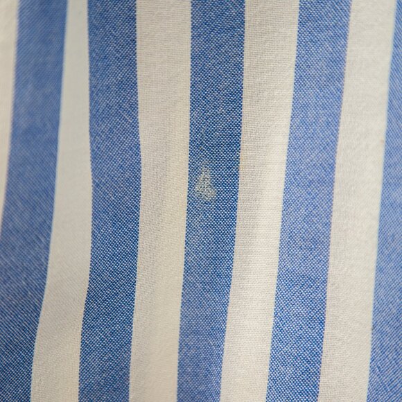 J. Crew Short-Sleeve Button-up Shirt in Wide Blue Stripe, size M - Picture 5 of 8